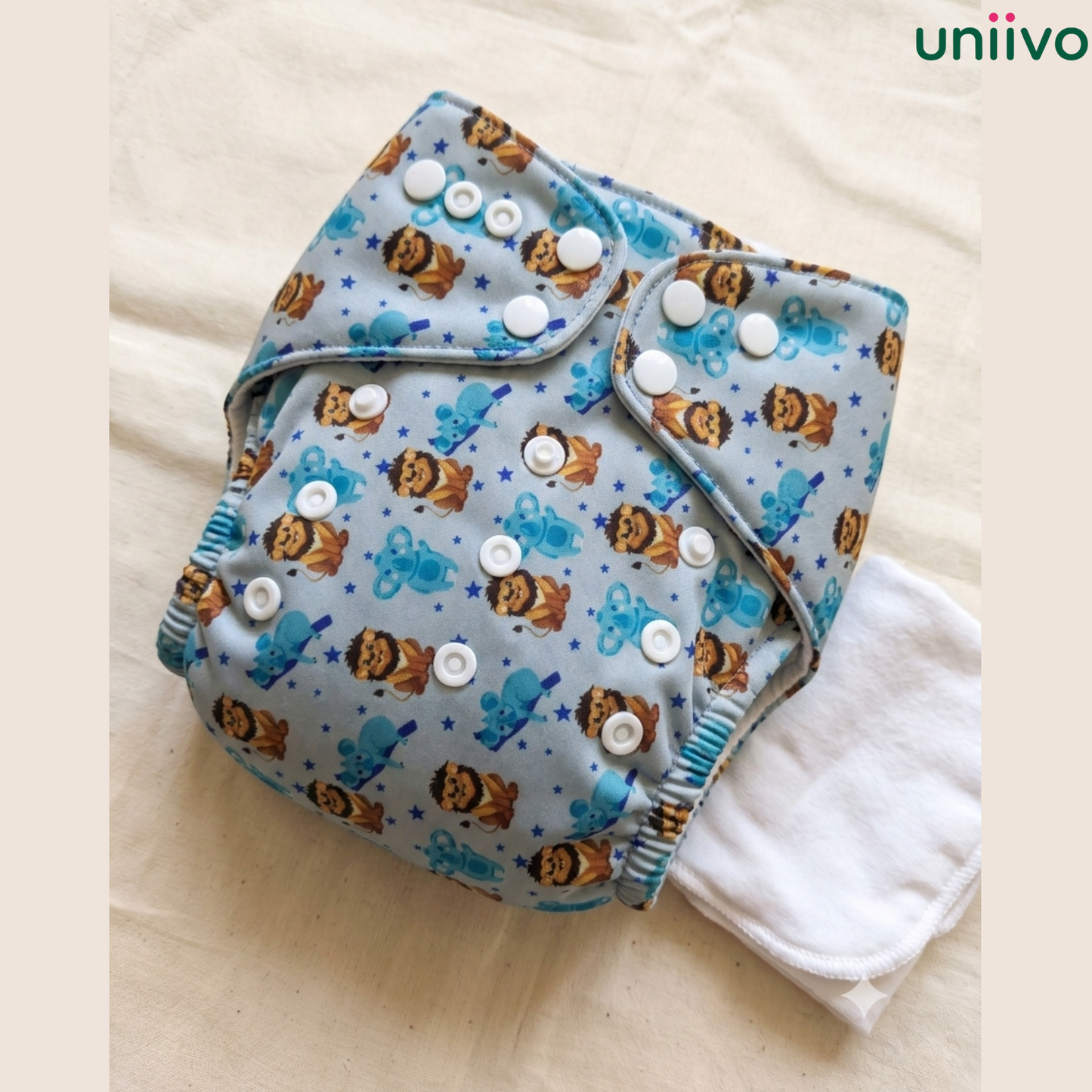 Uniivo Ultra Soft Printed Cloth Daiper Pack of 1