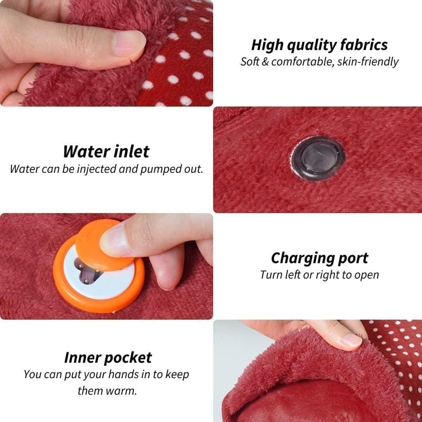 Uniivo Electric Hot Water Bag soft towel fabric Pack of 1