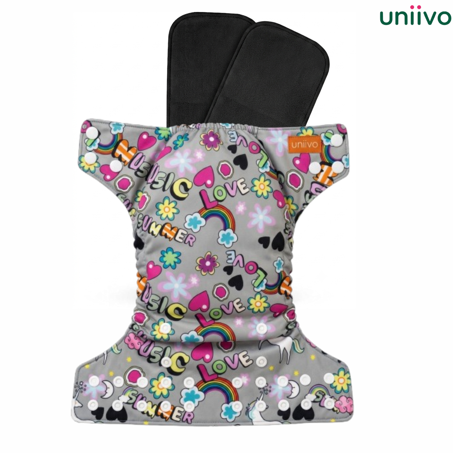 Uniivo Ultra Soft Printed Cloth Daiper Pack of 1