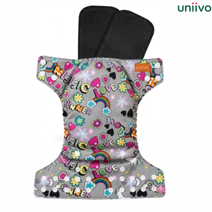Uniivo Ultra Soft Printed Cloth Daiper Pack of 1
