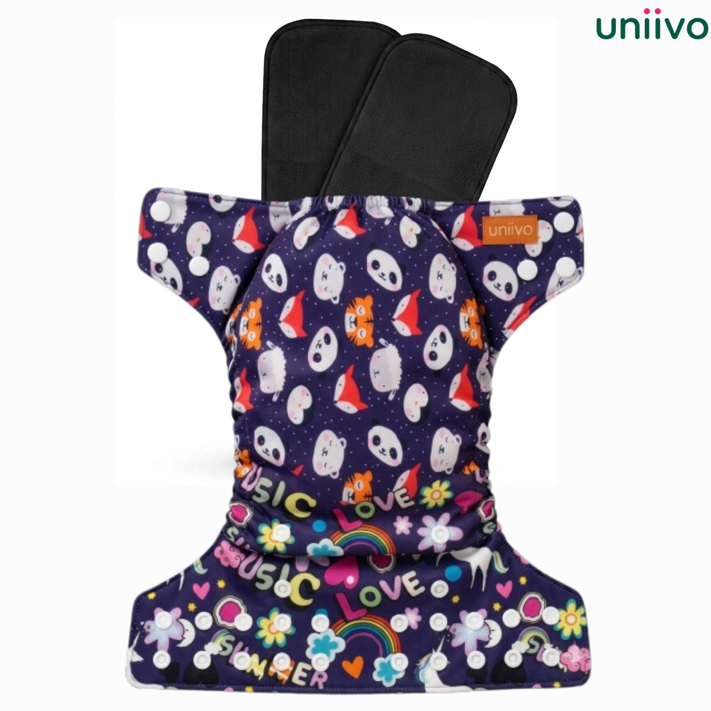 Uniivo Ultra Soft Printed Cloth Daiper Pack of 1