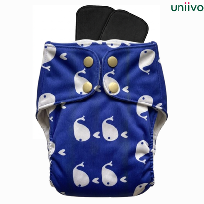 Uniivo Skin Friendly Printed Baby Diaper Pack of 1