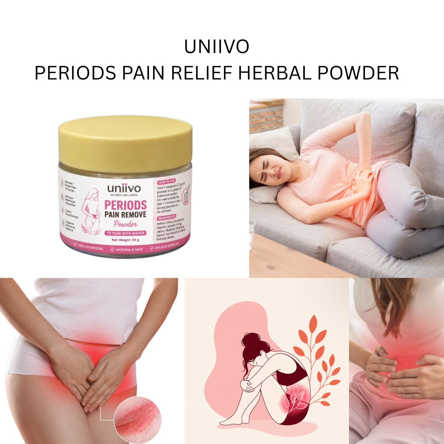 Uniivo Ayurvedic Period Relief Herbal Powder Pack of 1