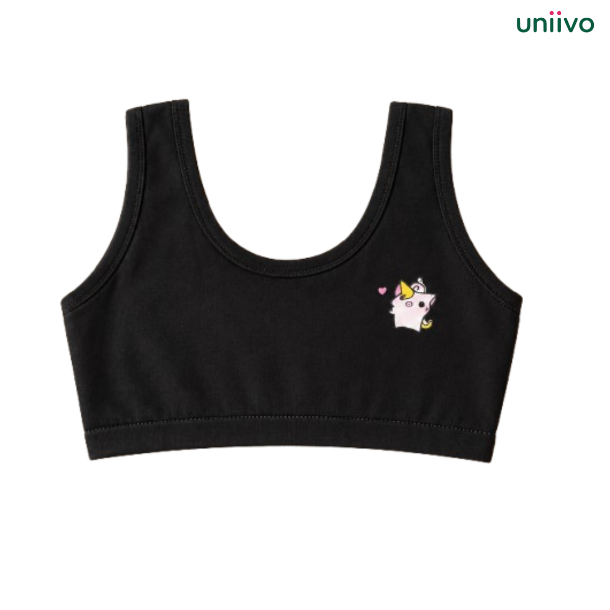 Slip on Teen Bras with Full Coverage Comfortable Stretchy Cotton