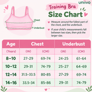 Slip on Teen Bras with Full Coverage Comfortable Stretchy Cotton