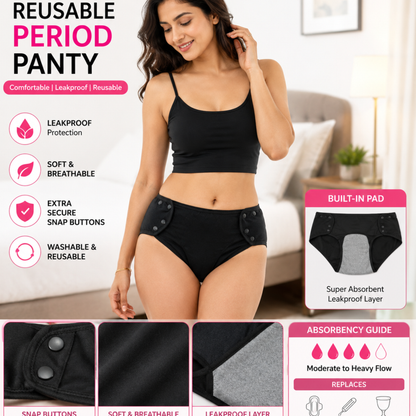 Uniivo High Waist Period Panty