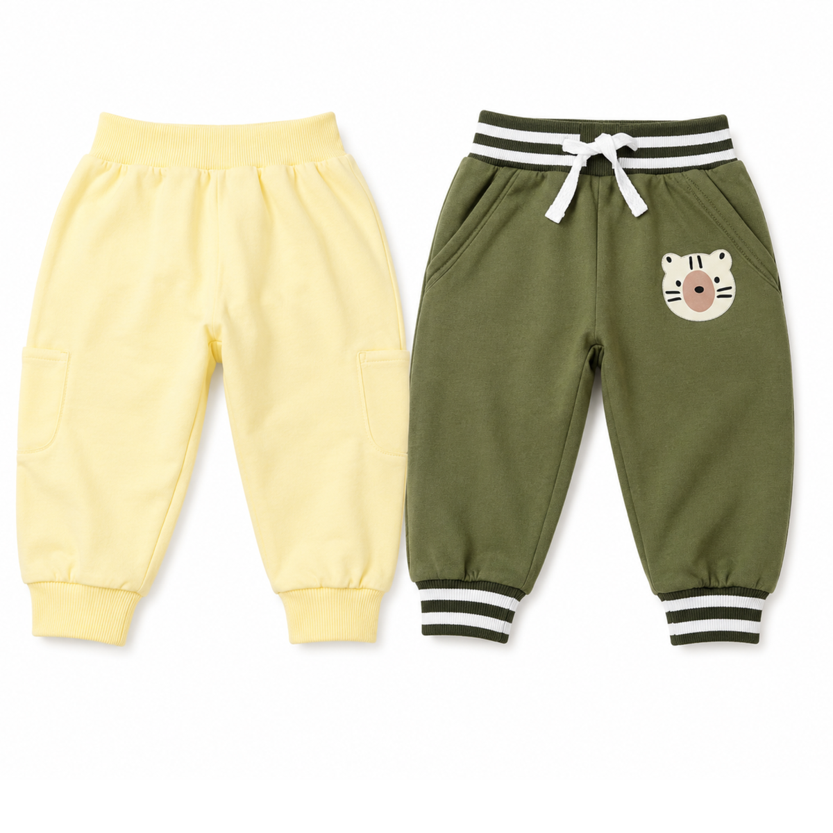 Uniivo Soft Baby Diaper Pants Stretchable Pack of 2