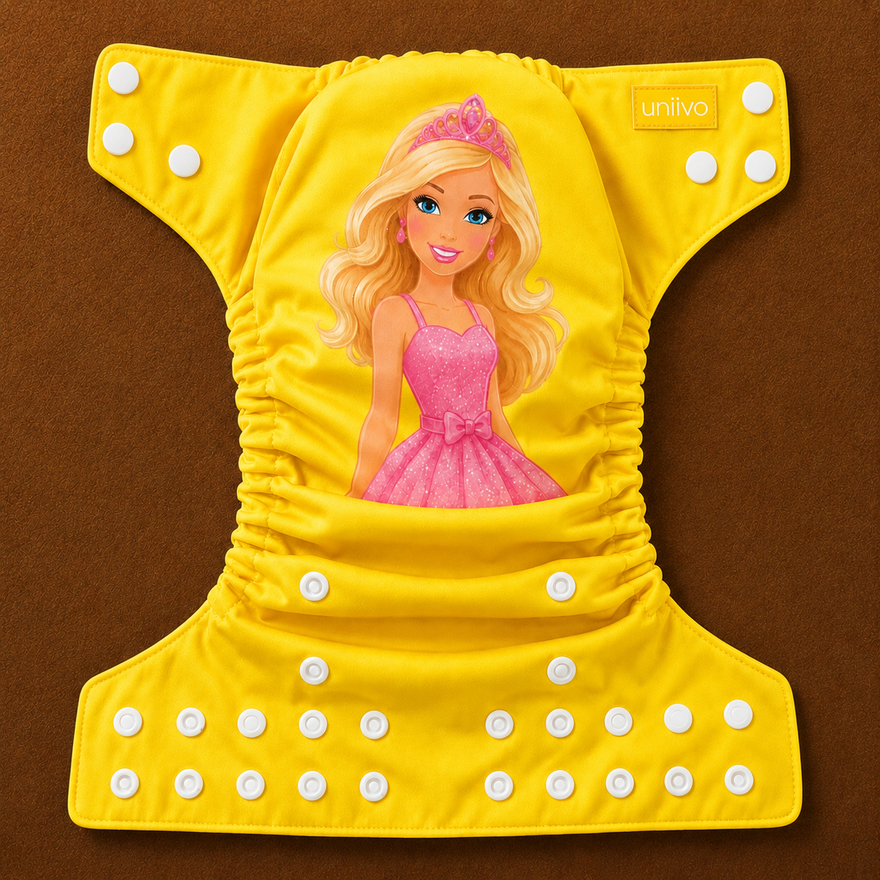 Barbie Print Reusable Cloth Diaper for Babies | Washable, Leak-Proof & Adjustable Baby Nappy