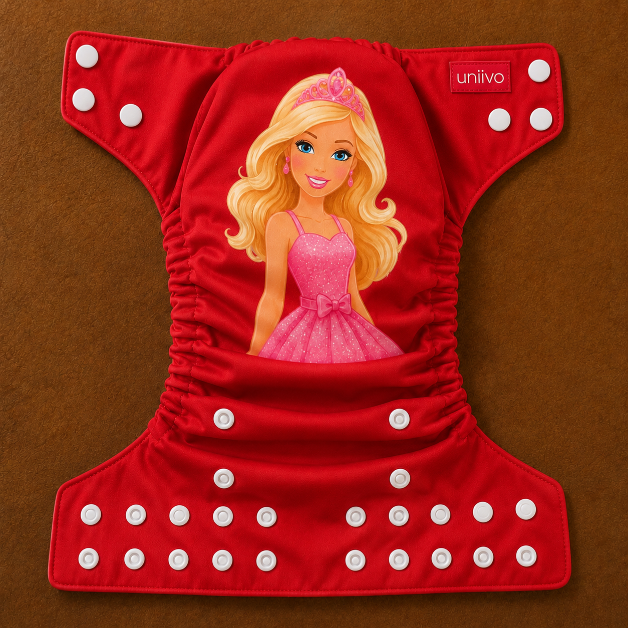 Barbie Print Reusable Cloth Diaper for Babies | Washable, Leak-Proof & Adjustable Baby Nappy