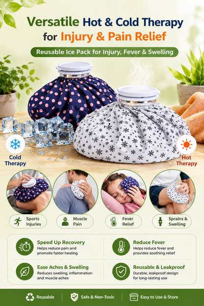 Uniivo 9 Inch Reusable Ice Pack for Knee, Back Pain, Injuries Pack of 1