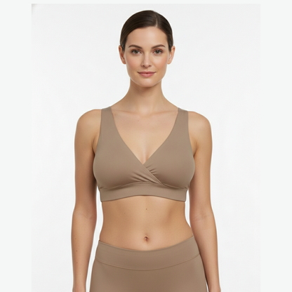 Uniivo Cotton Maternity & Nursing Bra – Wireless Seamless Breastfeeding Bra with Removable Pads
