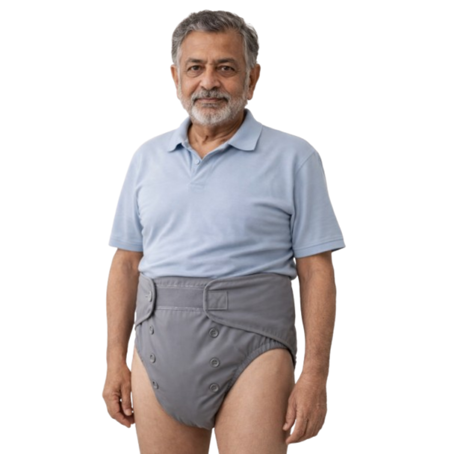 Uniivo Reusable Adult Cloth Diaper for Men – Washable Incontinence Underwear, Leakproof & Absorbent