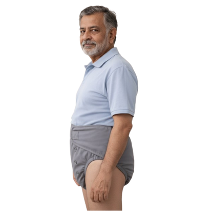 Uniivo Reusable Adult Cloth Diaper for Men – Washable Incontinence Underwear, Leakproof & Absorbent