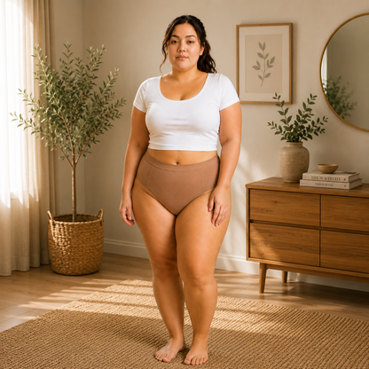 Uniivo Plus Size Period Panties – Leak-Proof, Reusable Menstrual Underwear for Women