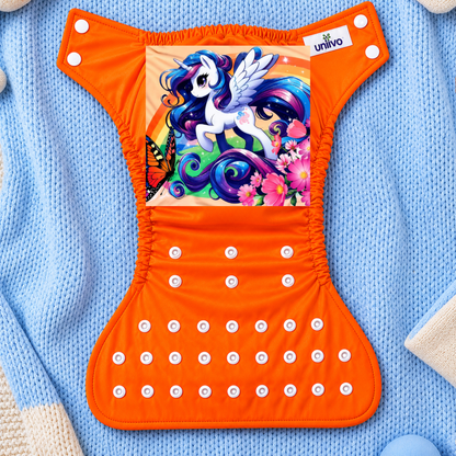 Uniivo Eco-Friendly Washable Adjustable Cloth Diaper Pack of 1