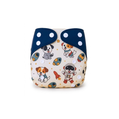 Uniivo Cute Printed Baby Diaper – Reusable, Soft Cotton & Leak-Proof Comfort Fit