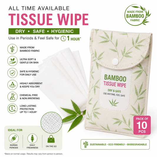 Uniivo Reusable Period Emergency Cloth Wips Pack of 10