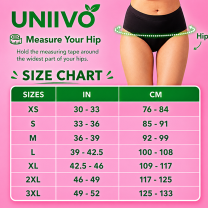 Uniivo Teen Period Underwear – Comfortable, Leak-Proof & Reusable Panties for Girls