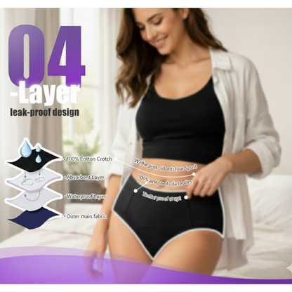 Uniivo Reusable Period Panty – Leakproof, Heavy Flow Absorbent, Washable Menstrual Underwear for Women