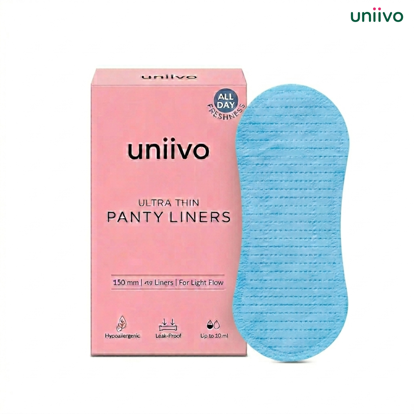 Uniivo Reusable Panty Liners – Soft, Leak-Proof & Washable Daily Hygiene Pads for Women