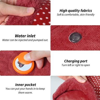 Uniivo Electric Hot Water Bag – Rechargeable Heating Pad for Pain Relief & Warm Therapy