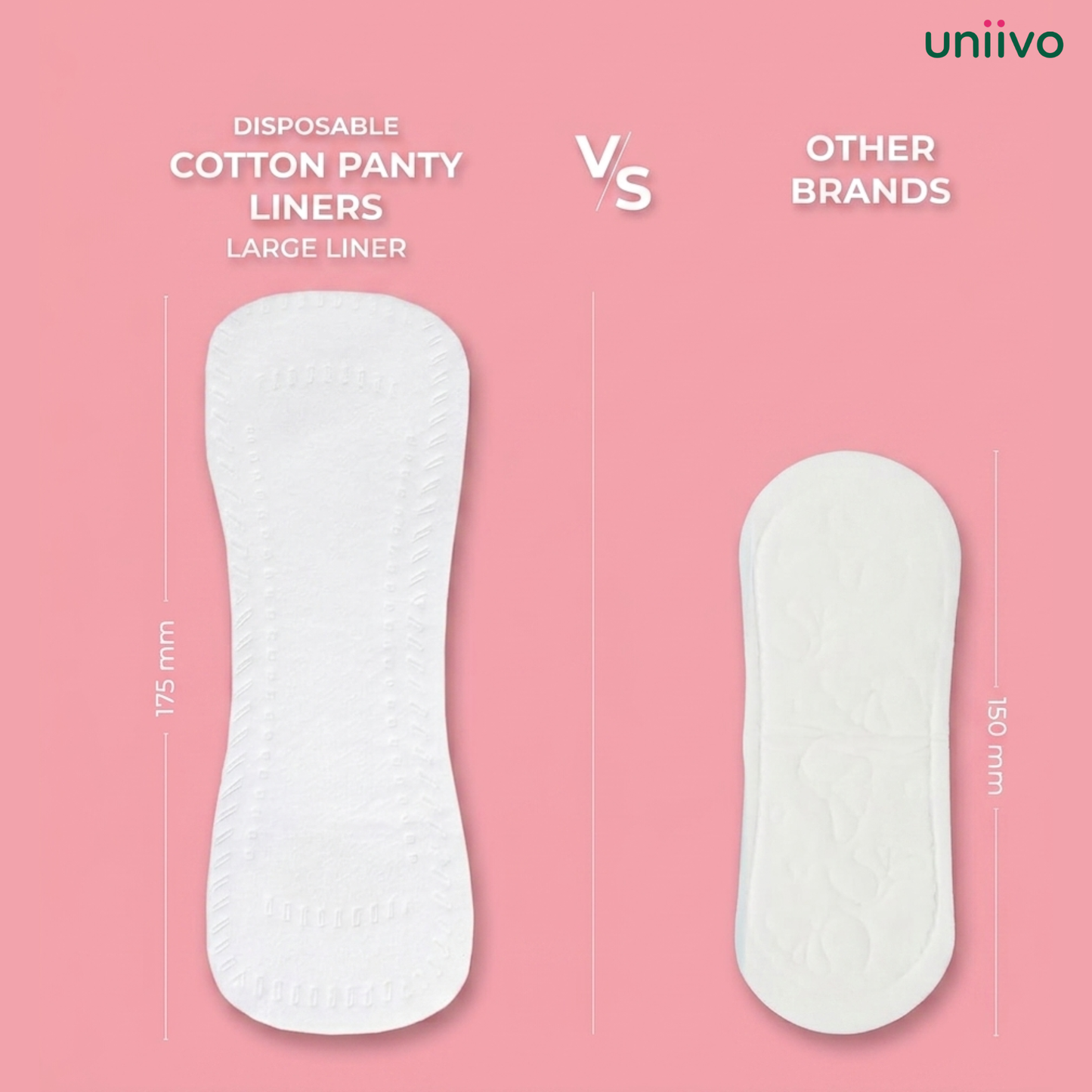 Uniivo Reusable Panty Liners – Soft, Leak-Proof & Washable Daily Hygiene Pads for Women