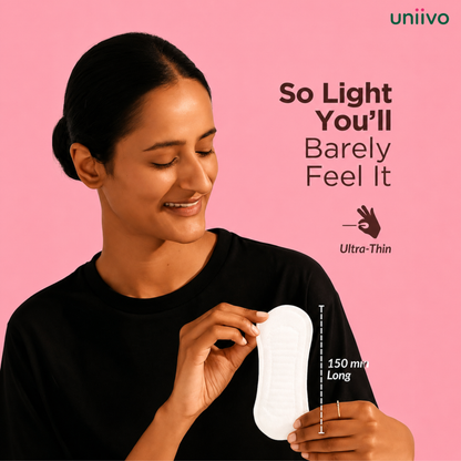 Uniivo Reusable Panty Liners – Soft, Leak-Proof & Washable Daily Hygiene Pads for Women