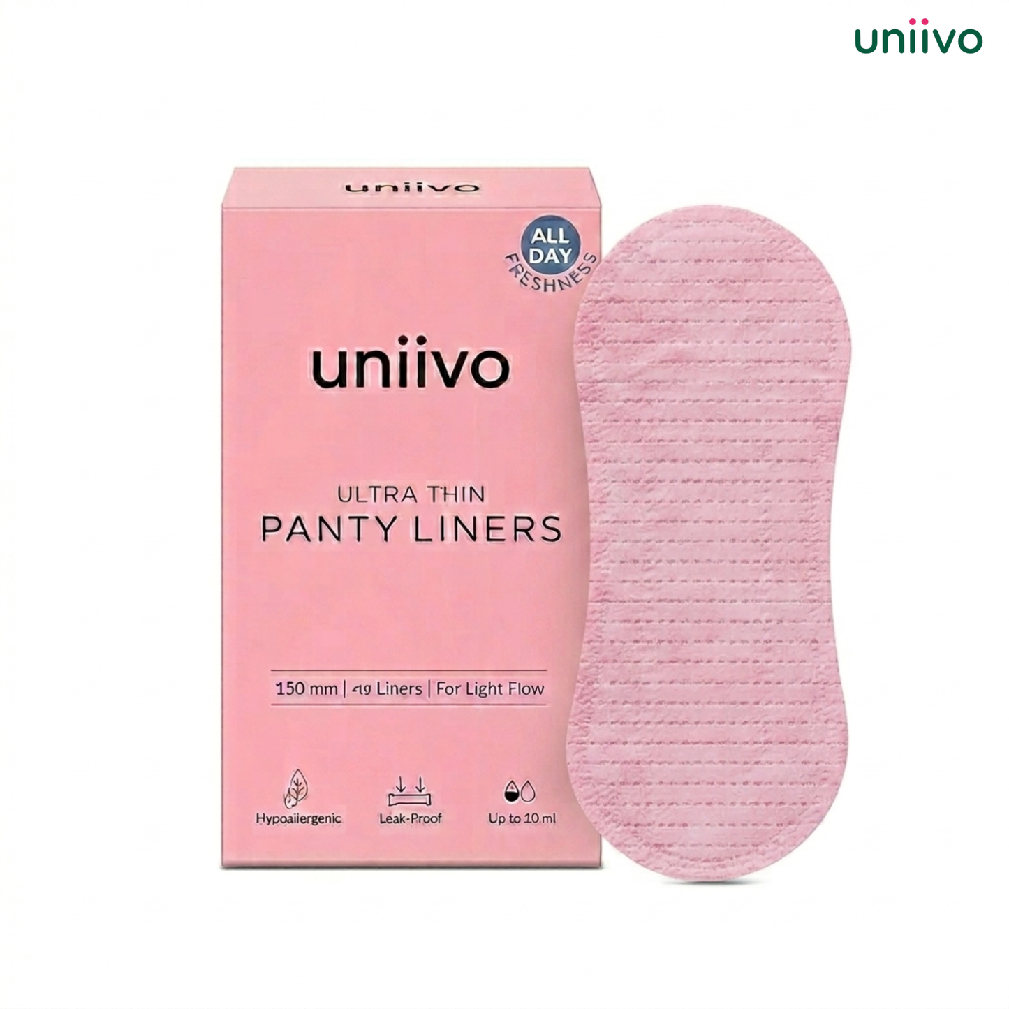 Uniivo Reusable Panty Liners – Soft, Leak-Proof & Washable Daily Hygiene Pads for Women