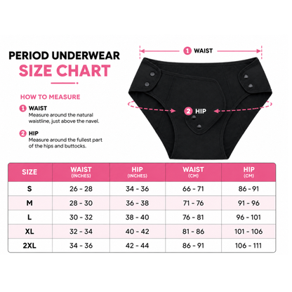 Uniivo High Waist Period Panty