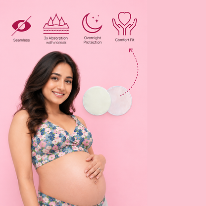 Uniivo Reusable Nursing Pads – Ultra Soft, Absorbent & Leak-Proof Breastfeeding Pads