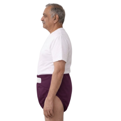 Uniivo Reusable Adult Cloth Diaper for Men – Washable Incontinence Underwear, Leakproof & Absorbent