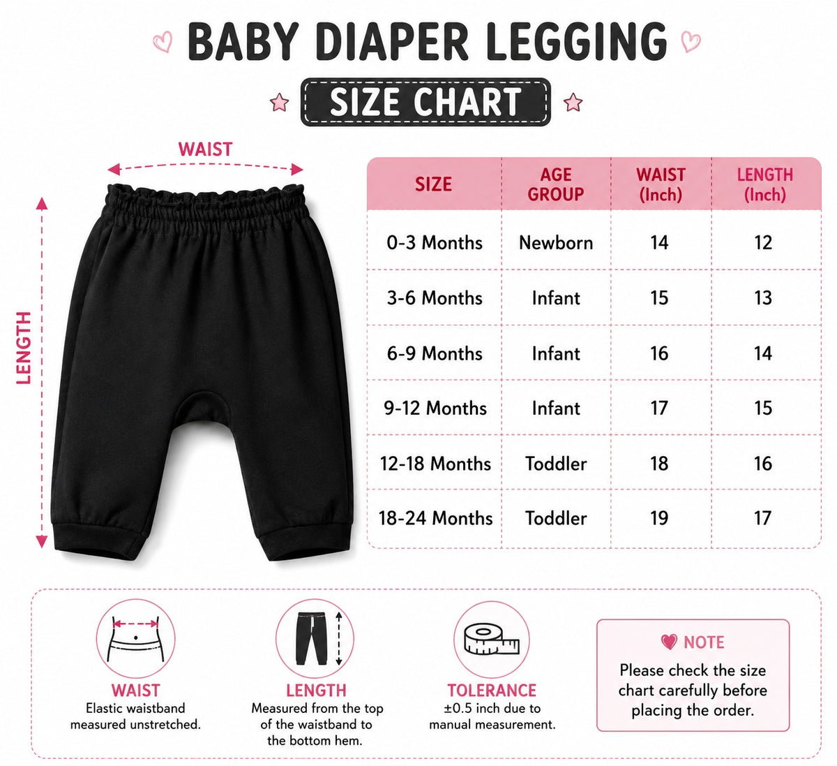 Uniivo Infant Diaper Legging  Cat Pattern Pack of 1