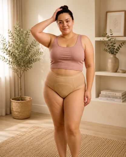Uniivo Plus Size Period Panties – Leak-Proof, Reusable Menstrual Underwear for Women
